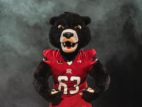 New Joe Bear mascot suit