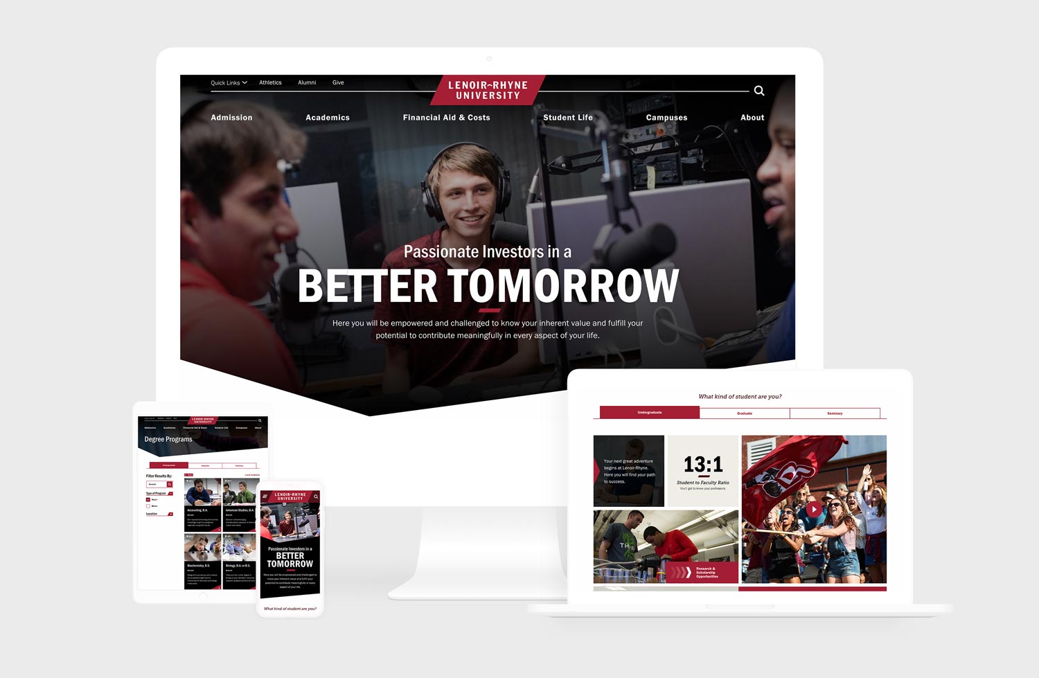 Redesigns Homepage