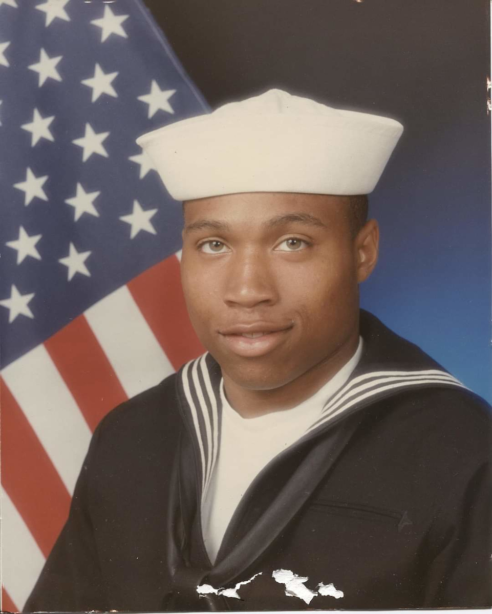Anthony Guy in navy uniform