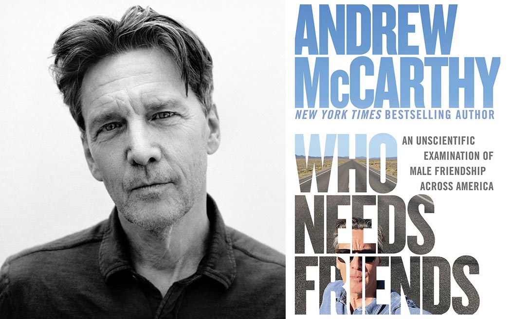 Andrew McCarthy headshot and book cover
