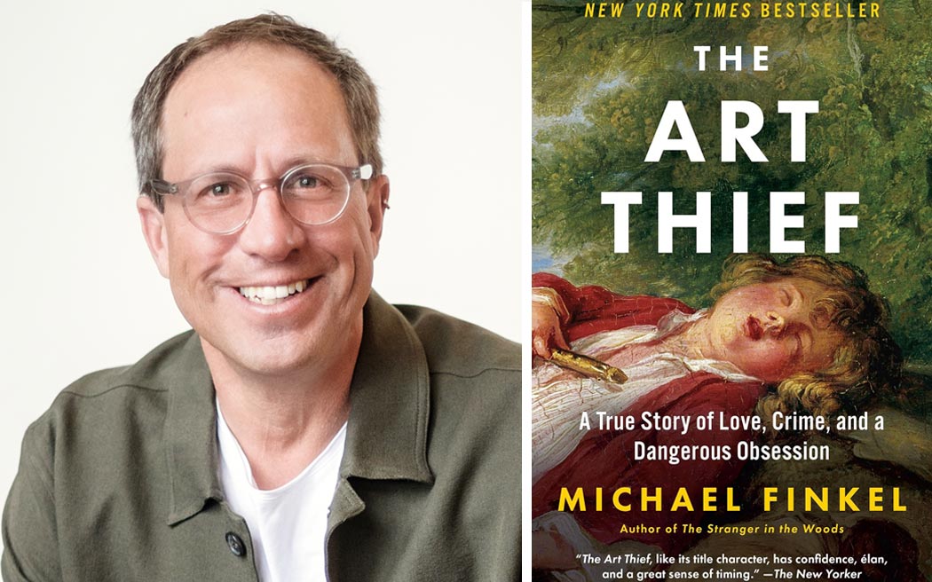 Michael Finkel headshot and book cover