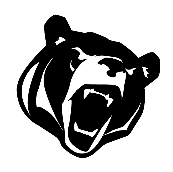 Bear mark on transparent background