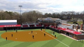 Rendering of Bears Field looking from left field toward homeplate