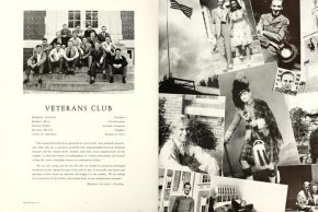 Hacawa spread showing the Veterans Club of 1946