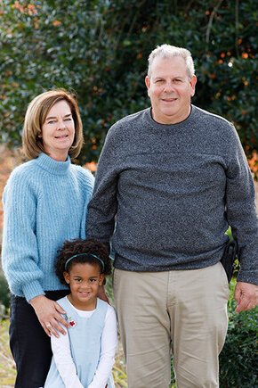 Ginger and Frank Sack with their granddaughter Abigail