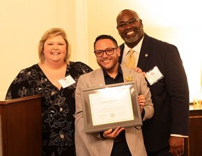 Erin Cook '04, Ed.D., Juan Esteban Ramirez Ed.D., Eric Brandon '89 