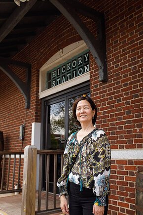 Karen Higo at Hickory Station