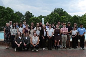 Full Lenoir-Rhyne delegation to 2026 North Carolina Academy of Science meeting.