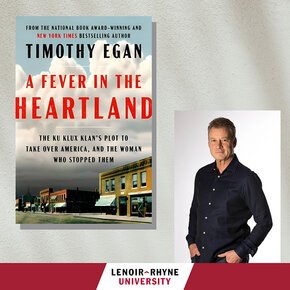 Tim Egan book cover and author photo illustration