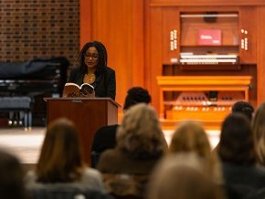 Tracy K Smith reads in Grace Chapel