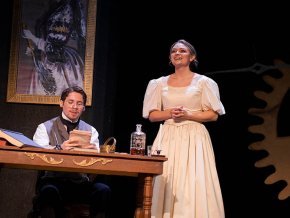 Summer Reich onstage as Ada Lovelace in Ada and the Engine