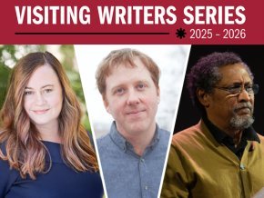 Visiting Writers Series writers for 2025-2026 - Shelby Van Pelt, Patrick Bringley and Percival Everett