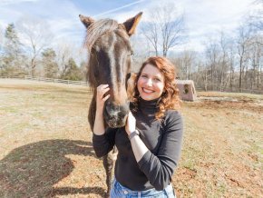 Carly York with her horse