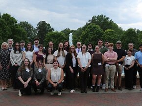Full Lenoir-Rhyne delegation to 2026 North Carolina Academy of Science meeting.