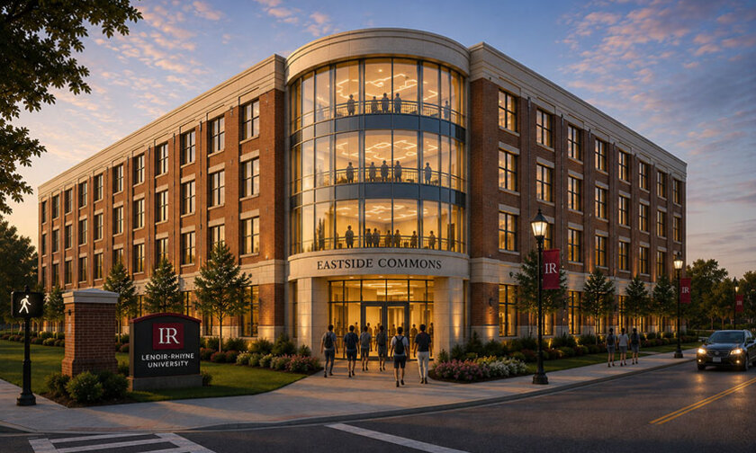 Rendering of Eastside Commons exterior