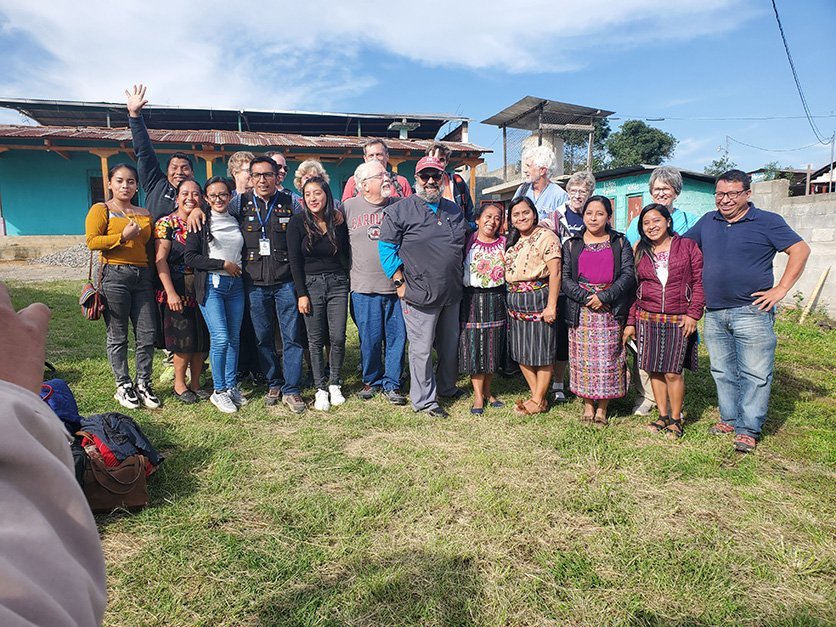 Ramesh Upadhyaya with mission group in Guatemala