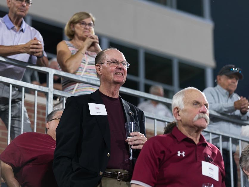 Moretz stadium supporters in the stands