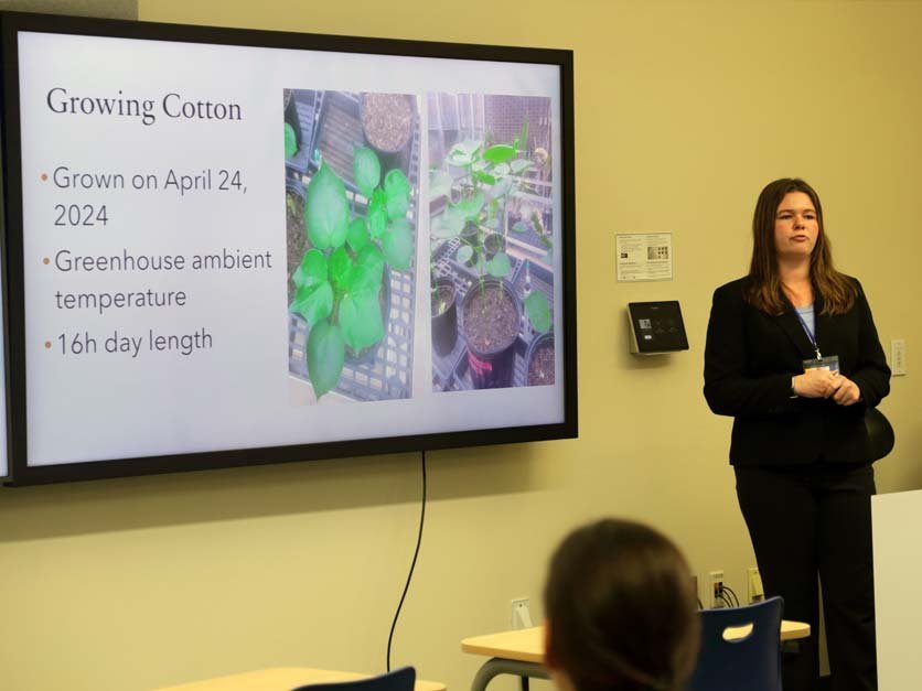 Ivy Thornberg presents her science research at NCAS meeting