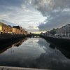 River Liffey in Dublin at sunrise