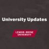 University Updates text with Lenoir-Rhyne University logo
