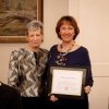 Martha Funnell receives her alumni award