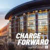 George Hall at sunset with Charge Forward logo