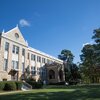 Low angle view of main building on former LTSS campus