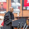 Perry Fewell speaks at 2026 commencement