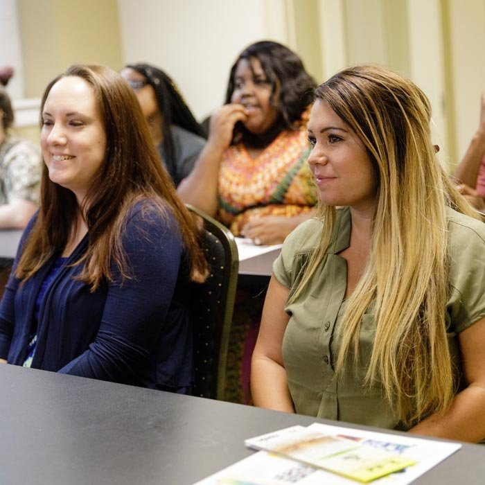 LTSS students listening to lecture in classroom